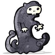 cartoon spooky ghoul N10