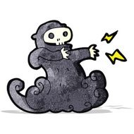 cartoon spooky ghoul N11