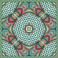 Traditional ornamental floral paisley bandanna N10