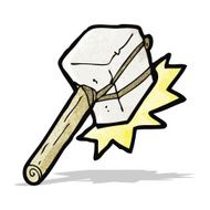 cartoon mallet hitting