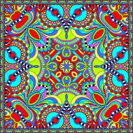 Traditional ornamental floral paisley bandanna N17