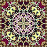 Traditional ornamental floral paisley bandanna N19