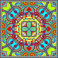 Traditional ornamental floral paisley bandanna N21