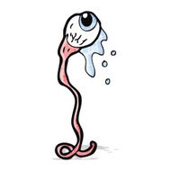 cartoon gross eyeball