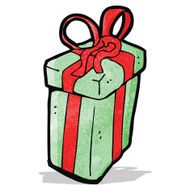 cartoon christmas present N11