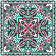 Traditional ornamental floral paisley bandanna N26