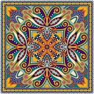 Traditional ornamental floral paisley bandanna N27