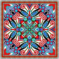 Traditional ornamental floral paisley bandanna N28