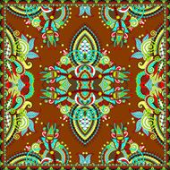 Traditional ornamental floral paisley bandanna N31