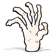 cartoon spooky hand N5