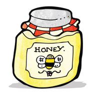 cartoon jar of honey