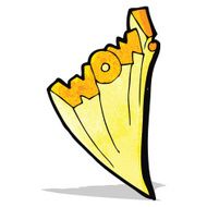 wow cartoon symbol