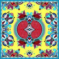 Traditional ornamental floral paisley bandanna N37