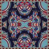 Traditional ornamental floral paisley bandanna N41