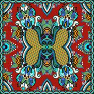 Traditional ornamental floral paisley bandanna N44
