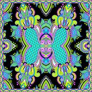 Traditional ornamental floral paisley bandanna N46