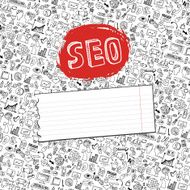 Doodle seo icons backgrround Business backdrop N2