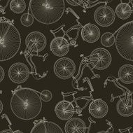 Seamless bicycle background N3