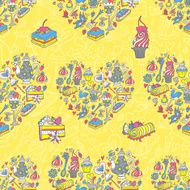 Tea party pattern background N7