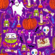 Halloween Pattern Background N4