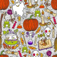 Halloween Pattern Background N5