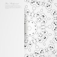 Vector Elegant background with lace ornament N51