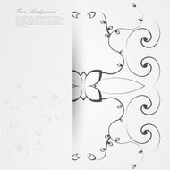 Vector Elegant background with lace ornament N55