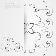 Vector Elegant background with lace ornament N56