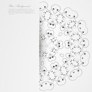 Vector Elegant background with lace ornament N59