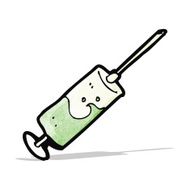 cartoon medical needle