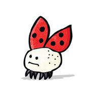cartoon funny ladybug