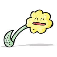 flower dandelion cartoon character