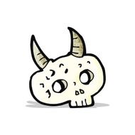 funny cartoon skull N2