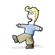 cartoon shocked man N13