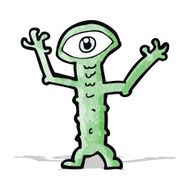 cartoon funny little monster N10