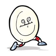 cartoon dish running away