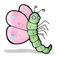 cartoon funny butterfly N2