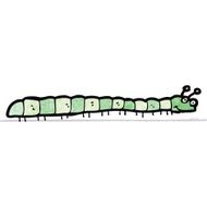 Cartoon Caterpillar N19