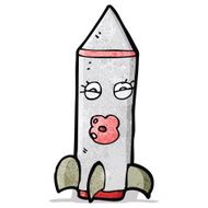 Cartoon Rocket N16