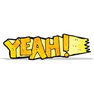 yeah! cartoon symbol