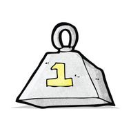 cartoon heavy metal weight