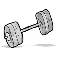 Cartoon Barbell N13