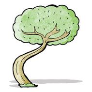 cartoon twisty tree N3
