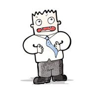 cartoon blameless man