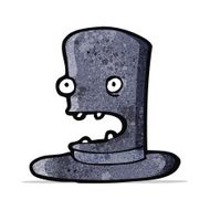 funny cartoon top hat