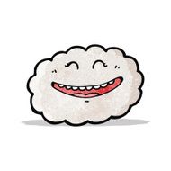 happy cartoon cloud N3