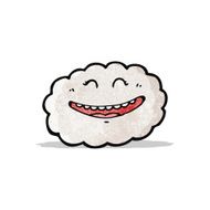 happy cartoon cloud N4