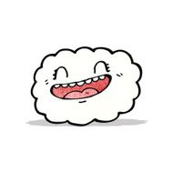 happy cartoon cloud N6