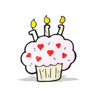 cartoon cupcake N14