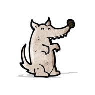 Cartoon Wolf N22